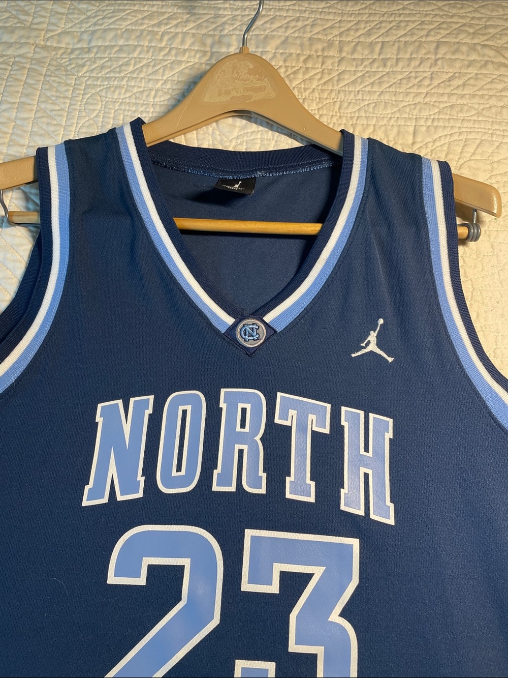 Nike North Carolina Basketball Jersey - Navy & Light Blue - Picture 3 of 12